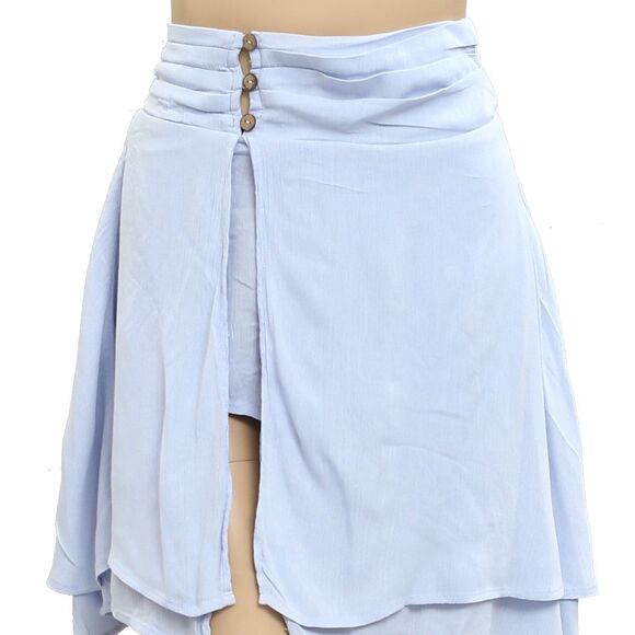 Free People Free-est Scarlett Skort Shorts High Waisted Gauzy Smocked XS 279633 - Picture 7 of 10